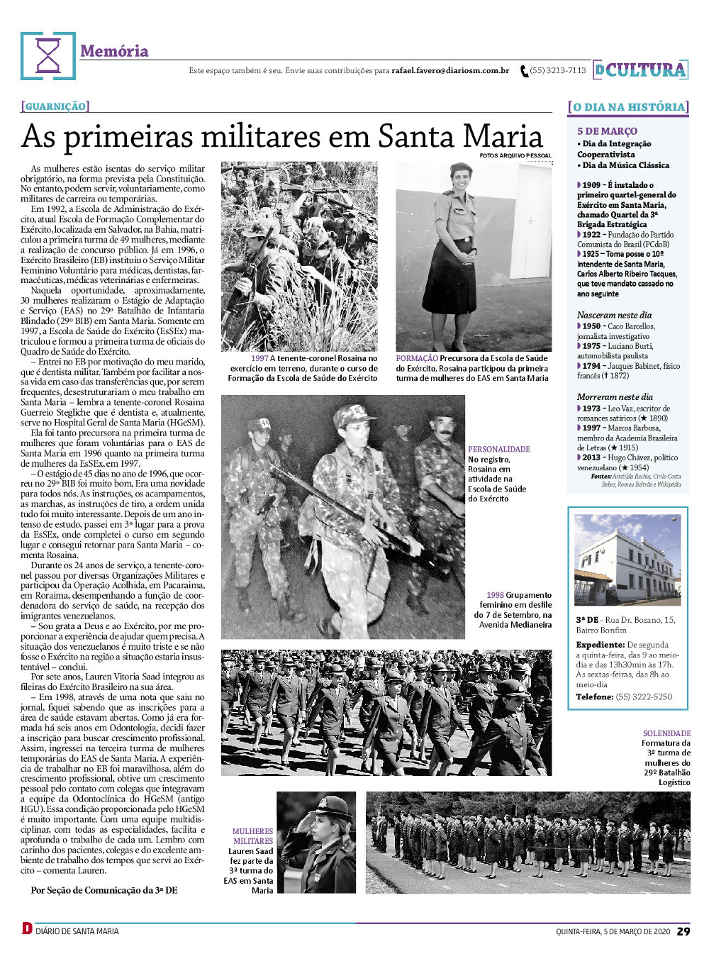 2020.03.06 - As primeiras militares em Santa Maria